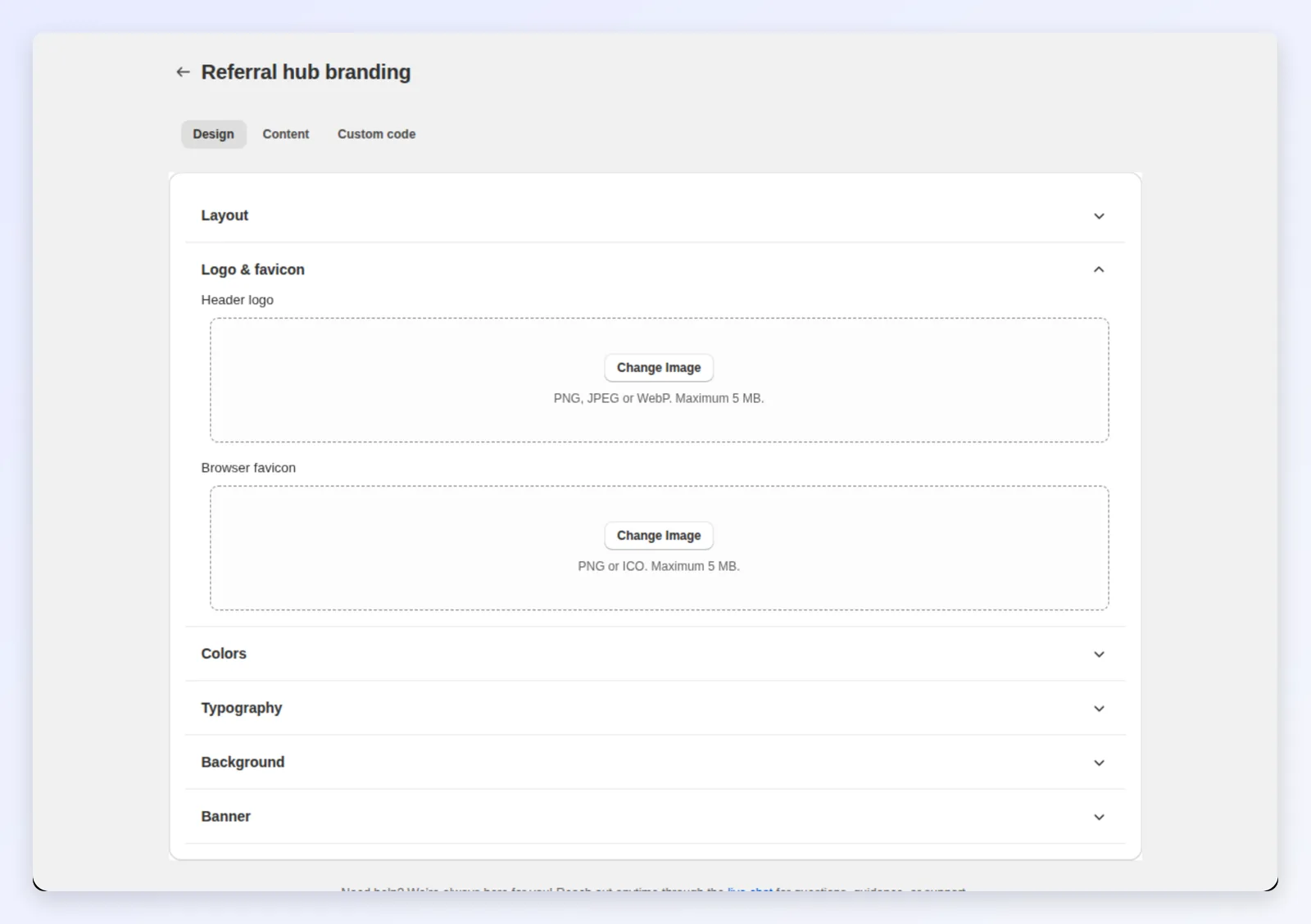 Referral hub branding: logo, colors and typography