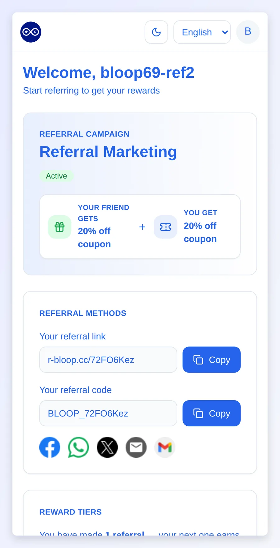The Referral Hub on a phone